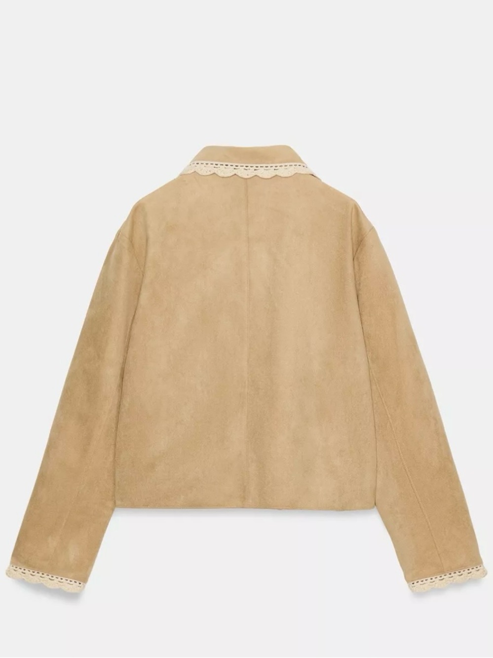NWT ZARA FAUX SUEDE JACKET - Picture 9 of 10